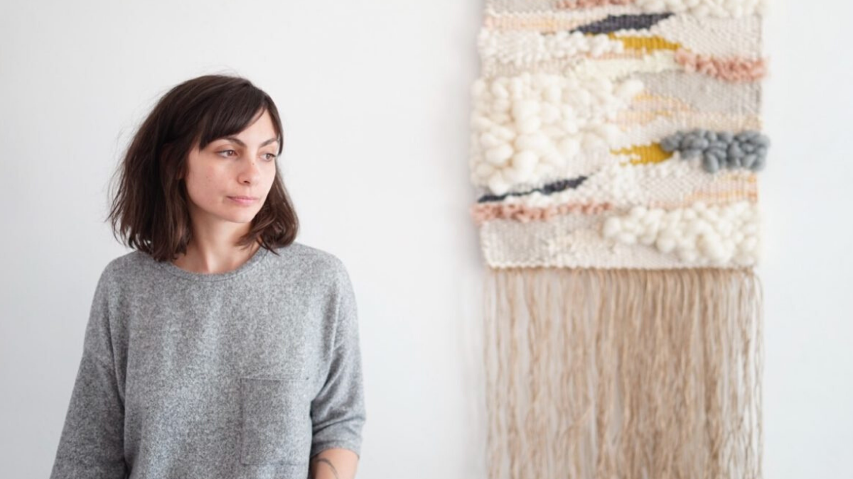 Julie Robert, créatrice de tissages contemporains